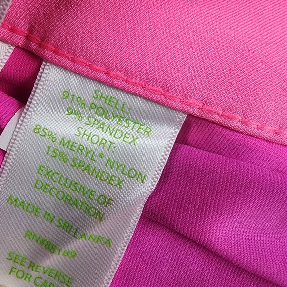 Lilly Pulitzer Luxletic 4 Pink Skort Athletic‎ Skirt Golf Pickleball Shorts - Picture 7 of 10
